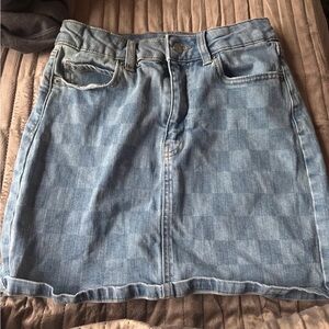 Wild Fable Light Blue Denim Mini Skirt